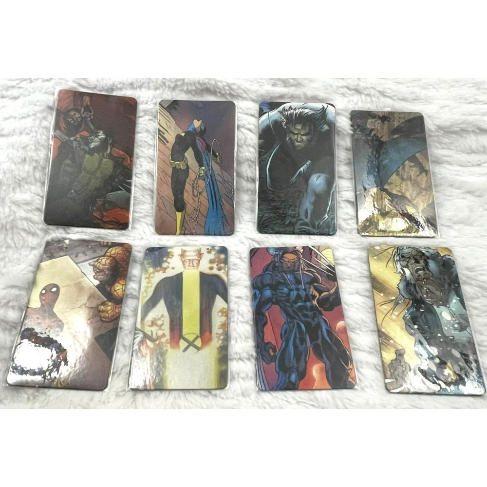 Superheroes Magnet Set of 8 1 7/8" by 3 3/8"